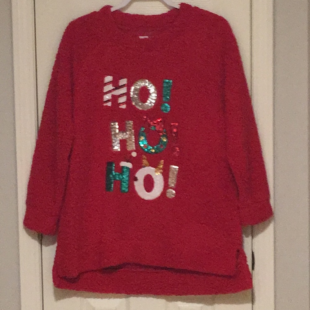 Woman’s red Christmas shirt ~ Belk brand ~ XL